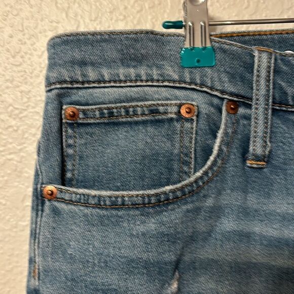 J. Crew Distressed Demi Boot Crop Jeans Size 34 - Picture 6 of 7